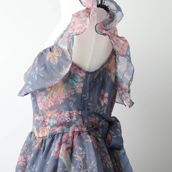 Selkie Romance Novel Blue Floral Gown - RARE FIND - Size XL - Picture 7 of 11